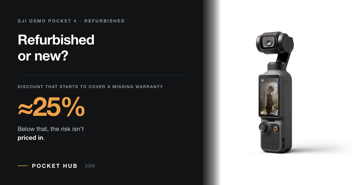 DJI Osmo Pocket 4: Refurbished vs New, Real Difference